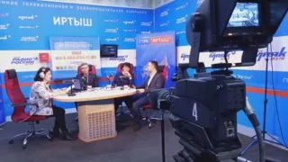 «Новый день» с Ларисой Белобородовой — мультимедийный проект о космосе представили на выставке «Россия — моя история»