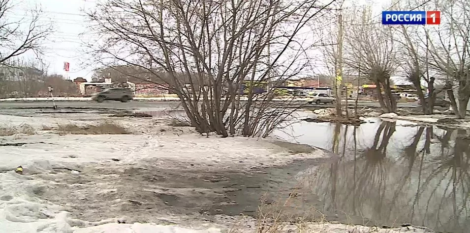 Омск утопает в воде