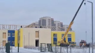 В Прибрежном продолжается возведение современного детского сада