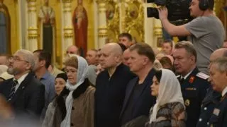 В Успенском соборе прошло праздничное богослужение, посвященное православной Пасхе