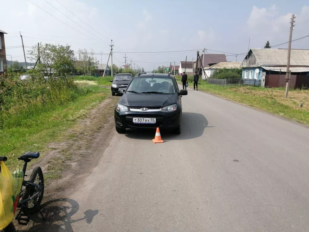 В Омской области водитель-женщина сбила ребенка на велосипеде