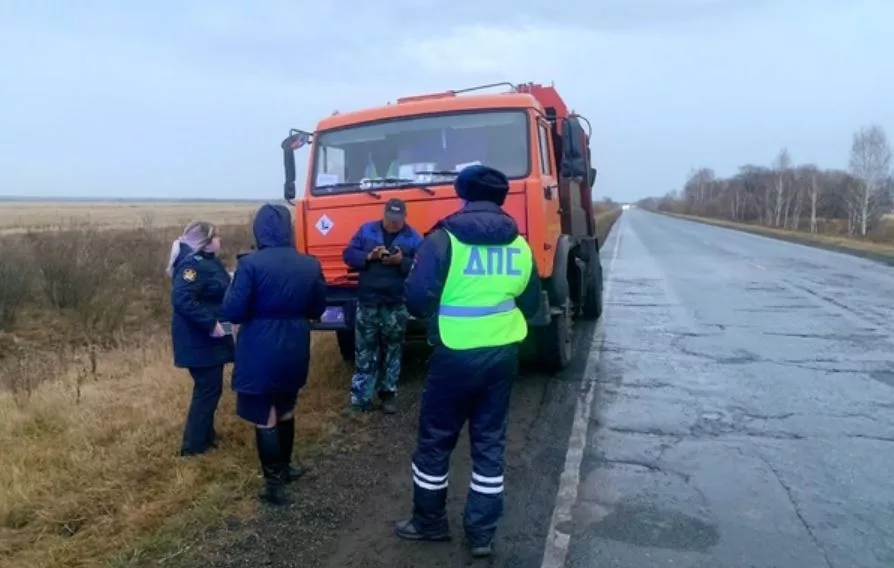На автодороге Омск — Нижняя Омка госавтоинспекторы задержали водителя КамАЗа с многомиллионными долгами по штрафам