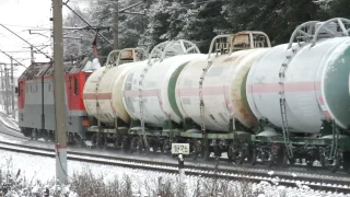В Омске опрокинулась цистерна грузового поезда