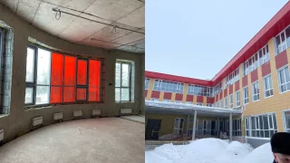 Строительство школы в р.п. Горьковское Омской области идет недостаточными темпами