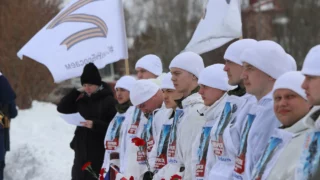 В Омской области завершился лыжный пробег «Марш-бросок»