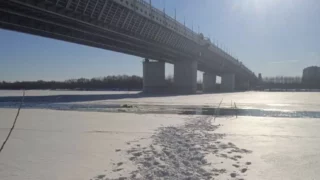 Омске спасатели вытащили мужчину, провалившегося под лёд