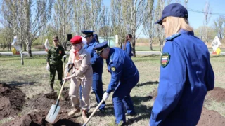 Алексей Афанасьев и представители прокуратуры Омской области приняли участие в акции «Сад Памяти» в парке 30-летия Победы