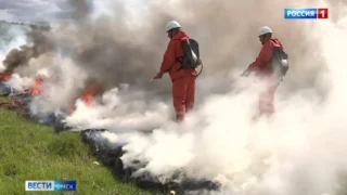 В Омской области сохраняется опасность распространения огня из-за ветреной погоды