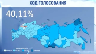 Явка на выборах президента по стране составила 40,11%