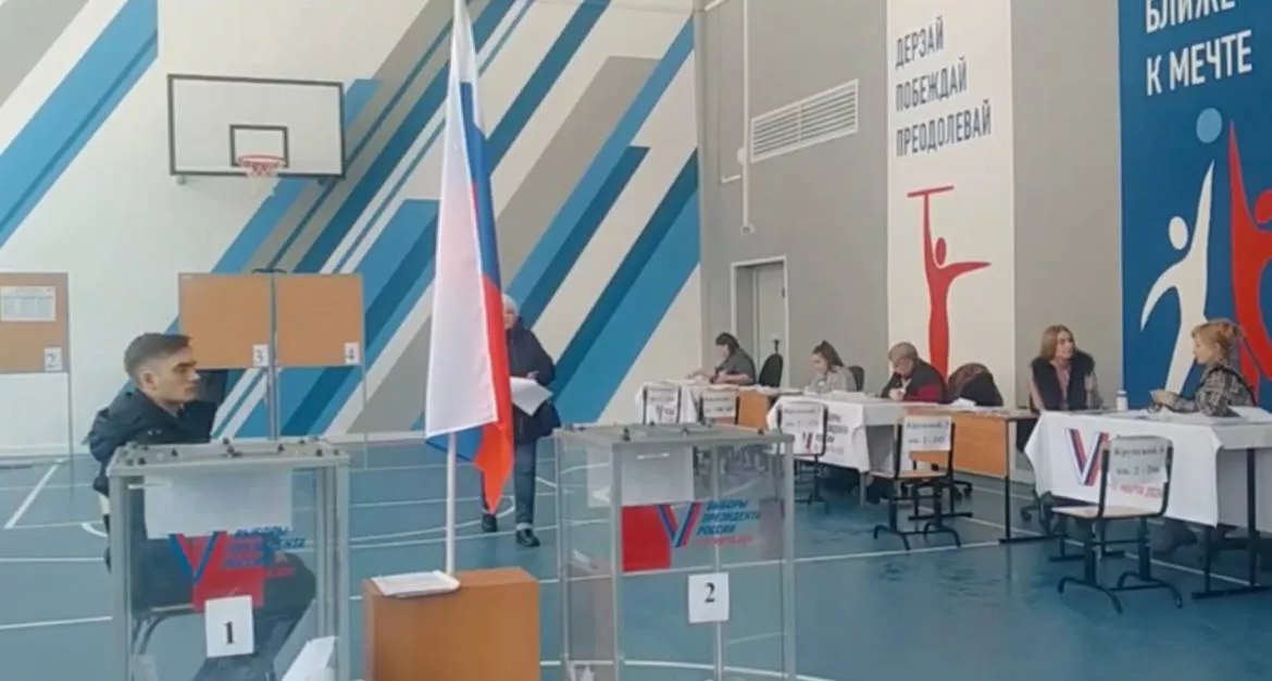 Предварительные результаты голосования по регионам по явке избирателей на выборах Президента РФ