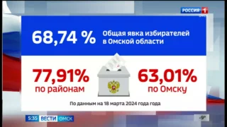 Явка избирателей в Омской области составила 68,74%