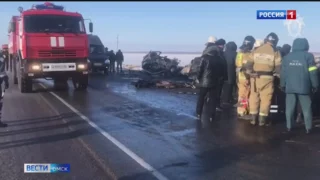 Число погибших в страшной аварии на трассе Омск-Тюмень возросло до 8 человек