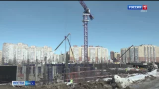 В Омске увеличат количество рабочих на стройке детского инфекционного стационара на Перелёта