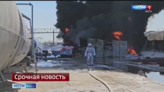 «Вести Омск» побывали на месте возгорания в Советском округе