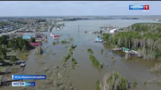 Уровень воды в реках в Усть-Ишиме продолжает снижаться