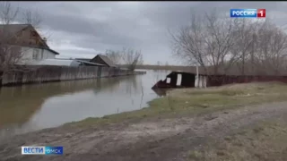 Из-за резкого подъёма уровня воды в реке Ишим ситуация на севере области усложнилась