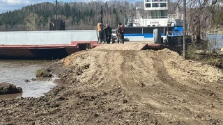 В Усть-Ишимском районе восстановили заезд к парому