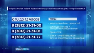 В Омске сегодня проведут горячую линию, посвященную семейным вопросам