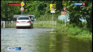 Улицы в Немецком поселке уходят под воду