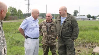Мэр Омска Сергей Шелест прибыл в Усть-Ишим