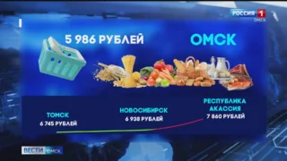 Стоимость продуктовой корзины омичей остаётся самой низкой в Сибири