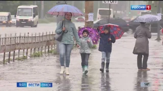 На предстоящей неделе Омскую область накроют ливни с грозами