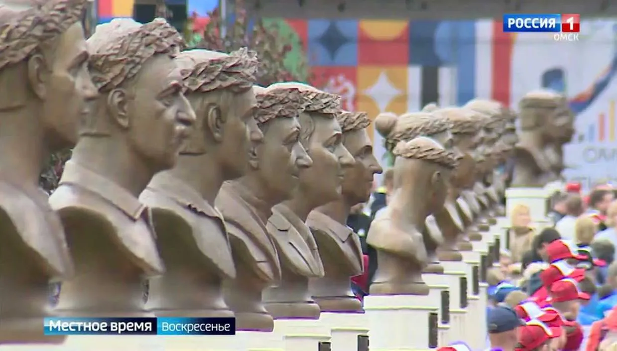 Вторая часть скульптурной аллеи олимпийских чемпионов откроется в Омске