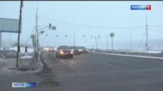 В Омске на Бульваре Архитекторов открылся для движения транспорта первый перекрёсток