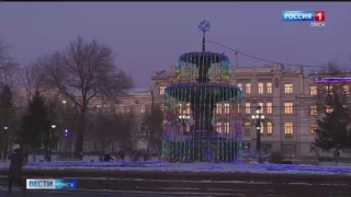 Омск постепенно погружается в новогоднюю сказку