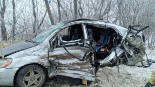 В Омской области столкнулись два автомобиля