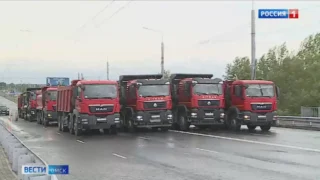 В Омске снова разрешено движение большегрузов на Ленинградском мосту