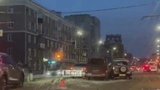 В Омске на улице Карла Маркса произошла авария