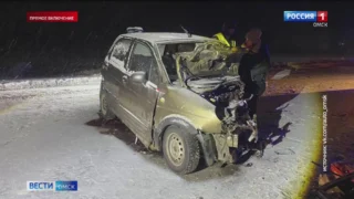 Сразу два крупных ДТП прошли на загородных трассах Омска