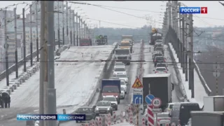 В Омске мост 60-летия ВЛКСМ так и не убрали за ночь