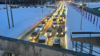 Пробки в Омске достигли 10 баллов