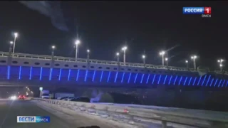 Подсветка на омском метромосту заработает 15 декабря