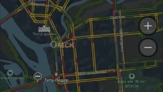 Пробки в Омске достигли 7 баллов