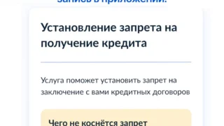 Россияне могут установить самозапрет на получение кредитов