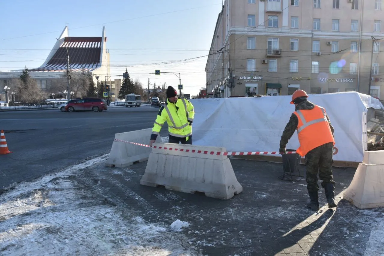 В Омске начался ремонт подземного пешеходного перехода