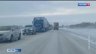 Большегрузам запретили ездить по дорогам на севере Омской области