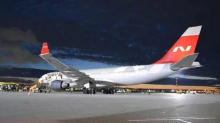 Омский аэропорт впервые принял самолет Airbus A330