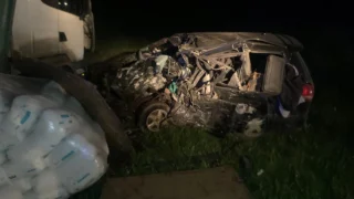 В Омской области два человека погибли в аварии с грузовиком