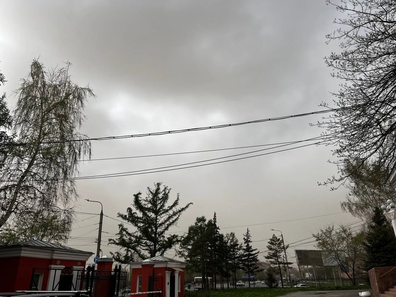 На Омскую область надвигается пыльная буря