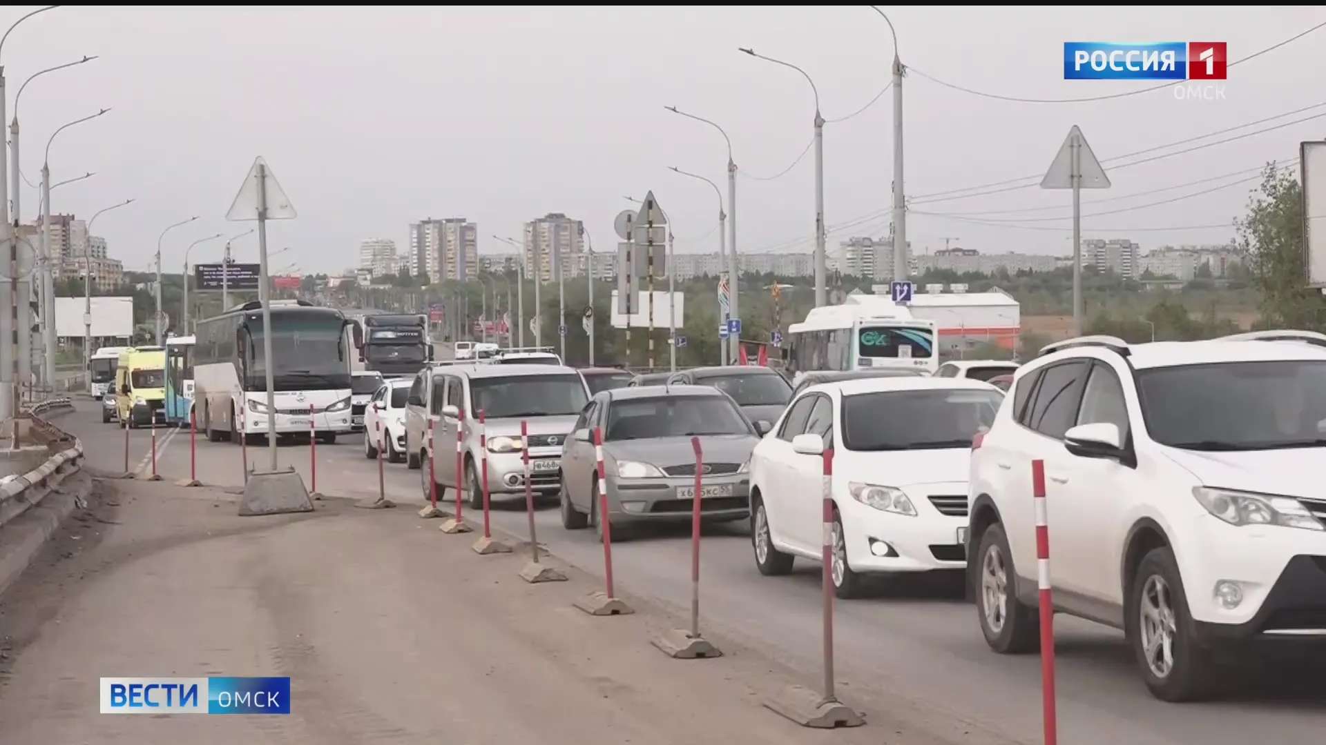 На мосту у Телецентра вновь заработало реверсивное движение