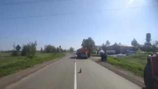 В Омской области столкновение с КамАЗом привело к смерти человека