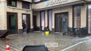 В Омске начался ливень