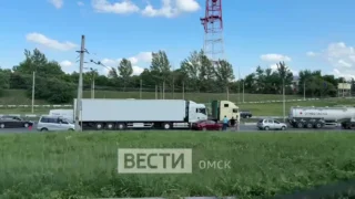На улице Заозёрной произошло ДТП