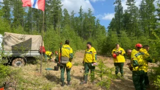 Десантников из Омска перебросили на новый очаг пожара в Забайкалье