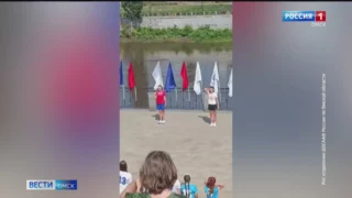 День молодёжи омичи сегодня встретили зарядкой с чемпионом
