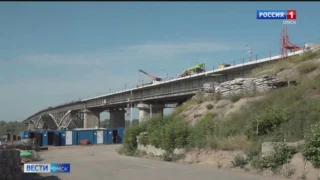 В Омске продолжается капитальный ремонт моста имени 60-летия ВЛКСМ